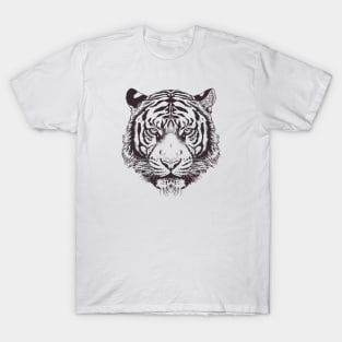 Tiger Head Design T-Shirt